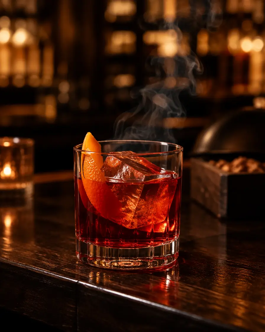 Cocktail Negroni Fumé